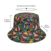 oly-7c9266057807bfb4598a11f4cded38fe Wholesale Funny Pattern Print Bucket Hat Trendy Reversible Sun Hat for Women Outdoor Travel Fashion Accessory Gift