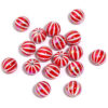 oly-7c927fb6200c21855f1d297b3a07b745 Wholesale Christmas Red Striped Pumpkin Acrylic Beads DIY Phone Accessory for Jewelry Making