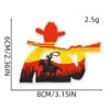 Wholesale Western Cowboy Cactus Embroidered Patch Decorative Fashion Accessory for Bags Clothing Resale Gift