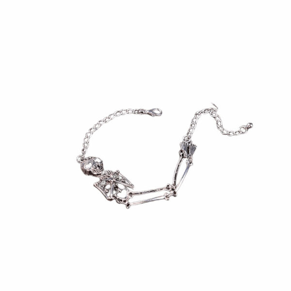 oly-7ccb25a62d0696674eef0b2e6f364084 Wholesale Gothic Skull Bracelet Antique Silver Unisex Anniversary Gift Jewelry Accessory