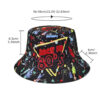 oly-7cd3adc988b140f34410d7fc515cca95 Wholesale 80s Print Double Sided Bucket Hat for Sun Protection Stylish Fashion Accessory