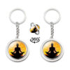 oly-7cdda8708d6ddec893d57ab110d2c31e Wholesale Luminous Mandala OM Keychain Stress Relief Rotating Metal Pendant Yoga Gift Boutique Resale