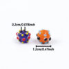 Wholesale Stylish Sea Urchin Design Glass Beads 12mm Mixed Colors for DIY Jewelry Gift and Everyday Wear