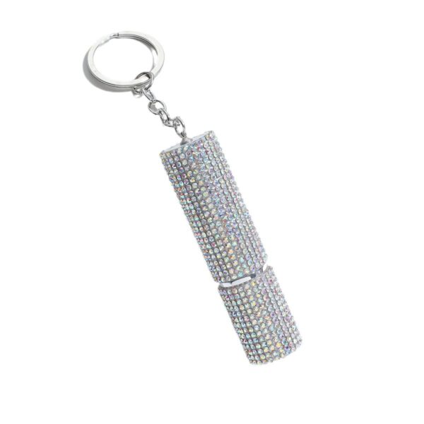 oly-7cfeb0eedb81def7e40b95a044800657 Wholesale Metal Red Rhinestone Perfume Refill Bottle Keychain Fashion Accessory Gift for Women