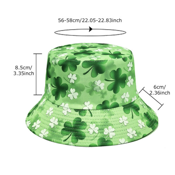 oly-7cff60542d38266e03e68724532f51ec Wholesale Four Leaf Clover Reversible Fisherman Hat Stylish Sunscreen Hat for Women Gift Idea