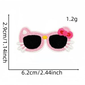 Summer glasses cloth stickers 2#