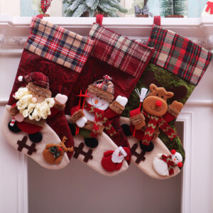 oly-7d33ac2deded9919a53d2e1e81b165e2 Wholesale Cloth Christmas Santa Sock Gift Bag for Resale