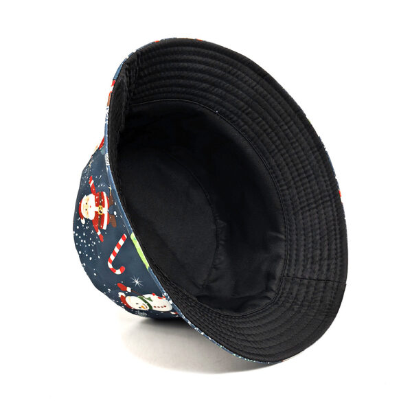 oly-7d5196261faaf64c19d4fedff5b0905a Wholesale Fashion Christmas Fisherman Hat Snowman Print Sun Protection Bucket Hat Trendy Resale Item