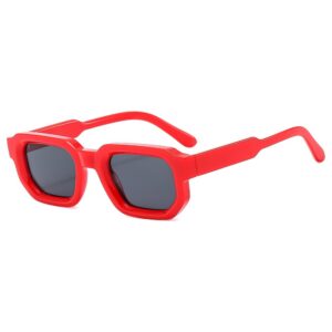 Big red frame gray film