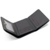 oly-7d590310cdcab4952fb31e19b2031057 Wholesale Modern PU Leather Tri Fold Wallet with Braided Pattern White Boutique Resale
