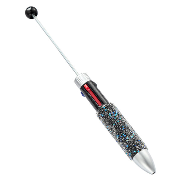 Wholesale Creative DIY Sugar Bead Multi-Color Retractable Ballpoint Pen for Student Journaling Resale Gift