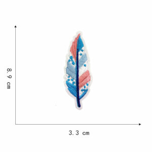19#-feather cloth stickers