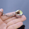Wholesale Double Sided Glass Ball Keychain with Animal Motif Metal and Glass Keyring for Wedding Gift Boutique Resale