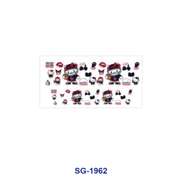 oly-7da809172ca0b25718ae0db9a85a1e43 Wholesale 8pcs Sporty Cute Cartoon Graphic Pattern 3oz Cup Stickers Wrap OLY Exclusive