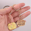 oly-7da9093bf2ee554260ef672db4ce267b Wholesale Zinc Alloy Double Sided Printed Strawberry Keychain Chic Car Key Accessory Boutique Gift