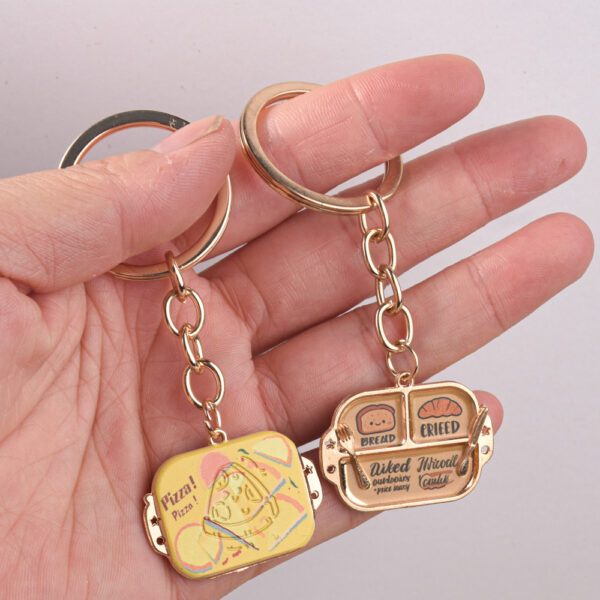 oly-7da9093bf2ee554260ef672db4ce267b Wholesale Zinc Alloy Double Sided Printed Strawberry Keychain Chic Car Key Accessory Boutique Gift
