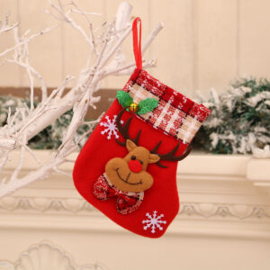 Red bell socks deer [16*13cm16g]
