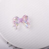oly-7dbf0d6140e2e1a70317cef5453bad99 Wholesale Bow Tie Butterfly Knot Acrylic Loose Beads Transparent UV Plated for DIY Phone Chain Making