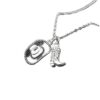 Wholesale Western Cowboy Boot Pendant Necklace Fashion Jewelry Accessory for Trendy Gift Boutique Resale