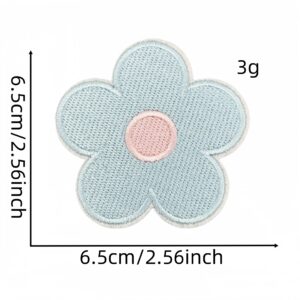 Large self-adhesive floral cloth stickers 6 #