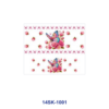 Wholesale 2/4/8pcs Watercolor Butterfly Floral Print Mini Cup Keychain Sticker