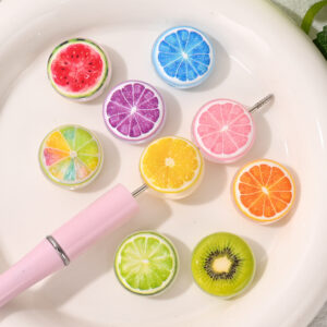 Mixed colors shipped randomly (fruit slices) / 200 pieces per pack for each color (please contact customer service to specify)