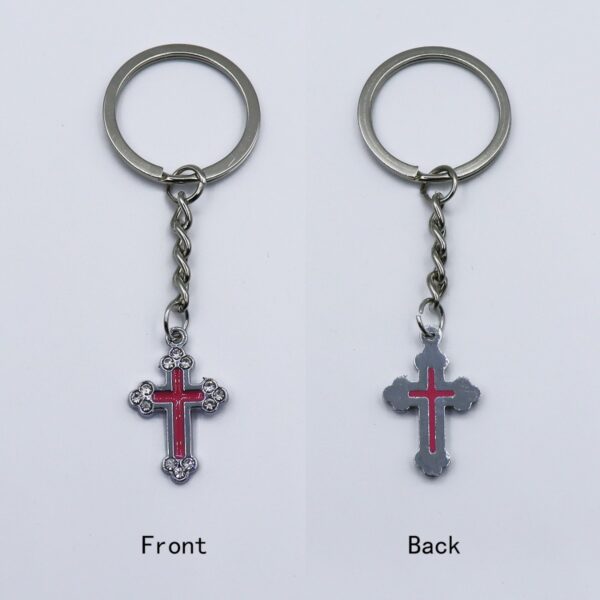 Wholesale Metal Cross Pendant Keychain - Light Luxury Decorative Keyring Accessory