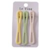 Wholesale Metal Duckbill Hair Clips 3-Pack Candy Color Water Drop Style Fashion Accessory