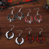 oly-7e27b0f476f3c90ad276f1d79ba89f5d Wholesale Exaggerated Bat Pendant Earrings Red Black Zinc Alloy Party Jewelry for Resale
