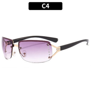 C4-Gold Frame Double Purple Film