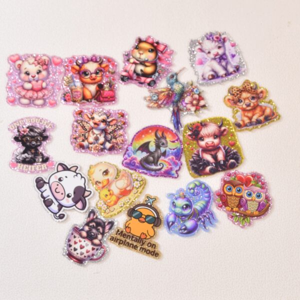 oly-7e39d5b469ac7698583837c5c31b0834 Wholesale Random Different Styles 20pcs 30pcs Animal Theme Acrylic Flat Backs