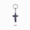 Wholesale Stylish Cross Pendant Keychain Graphite Zinc Alloy Car Key Fashion Accessory OLY Exclusive
