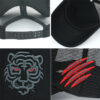 Wholesale Tiger Embroidery Mesh Trucker Hat Adjustable Baseball Cap Trendy Fashion Accessory