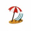Wholesale Summer Beach Party Embroidery Patch Trendy Decorative Patch for Fashion Accessory Boutique Gift