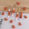 Wholesale Cute Silicone Bear Keychain Bag Charm Handmade Decorative Accessory