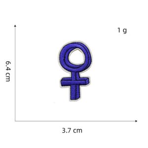Purple series cloth stickers 15#