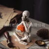 Wholesale Halloween Pumpkin Skull Man Resin Craft Home Decor Tabletop Decoration Gift