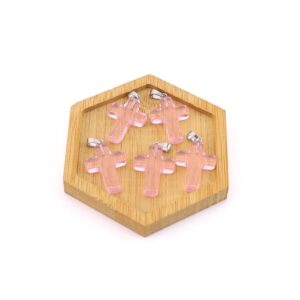 Pink glass (1 piece)