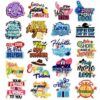 Wholesale Colorful Cartoon English Alphabet Embroidered Patches Decorative Fashion Accessory for Clothing Gift Resale