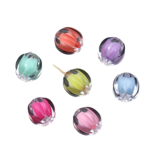 oly-7e85b29be83f9c233fab3fc5ec7d8a6c Wholesale Transparent Pumpkin Acrylic Beads with Inner Color for Jewelry Making DIY Crafts