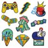oly-7e8acd9d82e86081a82d04acd4937ff0 Wholesale Cartoon Game Console Embroidery Patches Chic Ice Cream Applique for Kids Fashion Accessories