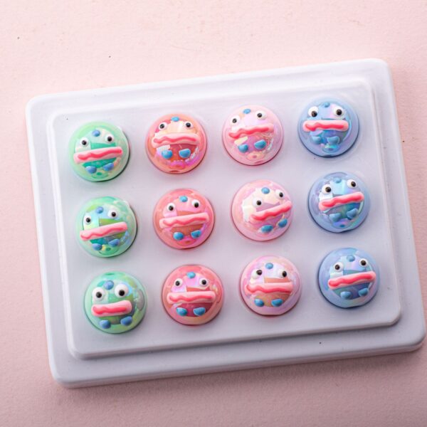 Wholesale Hand Painted Acrylic Loose Beads Colorful Mixed DIY Jewelry Making Supplies Gift