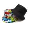 oly-7e91a6ac20e5a5977b7fd4f72ac77827 Wholesale Reversible Graffiti Letter Bucket Hat Sun Protection Unisex Casual