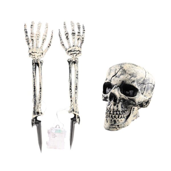 Wholesale Halloween Skeleton Skull Decorative Prop Plastic Party Accessory Gift