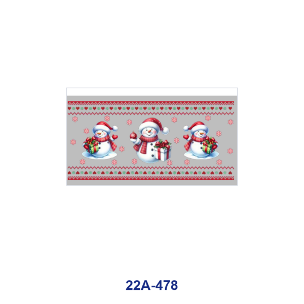 Wholesale 5pcs Cute Winter Christmas Snowman Holiday Element Mixed Decor Prints 16oz Cup UV DTF Wraps