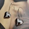 Wholesale Silver Heart Shaped Earrings for Women Elegant Fashion Jewelry Gift