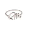 oly-7ea757419ad4b334cf800bd2eba39b0a Wholesale Polished Alloy Bohemian Letter Ring Trendy Unisex Jewelry Accessory