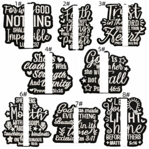 English fabric applique set - 8 pieces