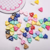 oly-7ee161ef35bc1022e55cceef7af4124f Wholesale Light Luxury Electroplated Acrylic Loose Beads Mixed Color Leaves Hearts for DIY Jewelry Making and Bag Charms