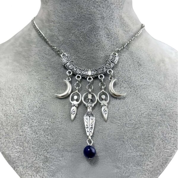 Wholesale Fashion Moon Pendant Necklace Zinc Alloy Stainless Steel Jewelry Accessory for Resale